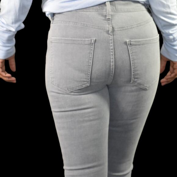 Agolde Sophie Jean Grey Light Fame Skinny Slim High Waist Cotton Stretch Size 26 - Picture 5 of 16